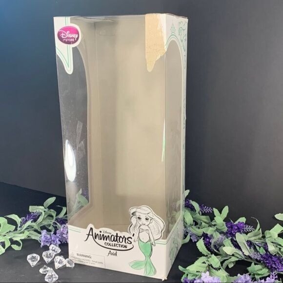 Disney Little Mermaid Ariel Doll Animators Collection Flounder Fish Doll Toy - Picture 7 of 9